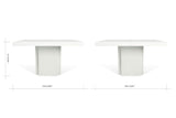 Temahome Dusk Dining Table - White High Gloss 150x150