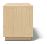 Ella Side Tabell 70, Light Oak Melamine/White, 70x40x47