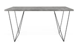 Temahome Flow Desk - Dark Concrete Grey