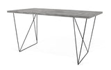 Temahome Flow Desk - Dark Concrete Grey