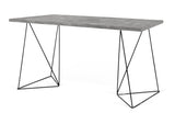 Temahome Flow Desk - Dark Concrete Grey