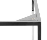 Temahome Gleam Side Table - Grön marmor, kromram 50 cm