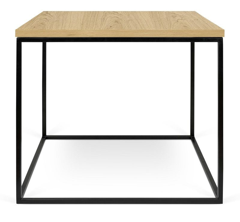 Temahome Gleam Side Table - Lätt trä w/svart ram 50 cm