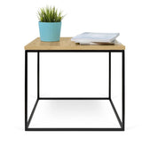 Temahome Gleam Side Table - Lätt trä w/svart ram 50 cm