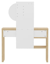 Hugo Makeup Table, White/Nature