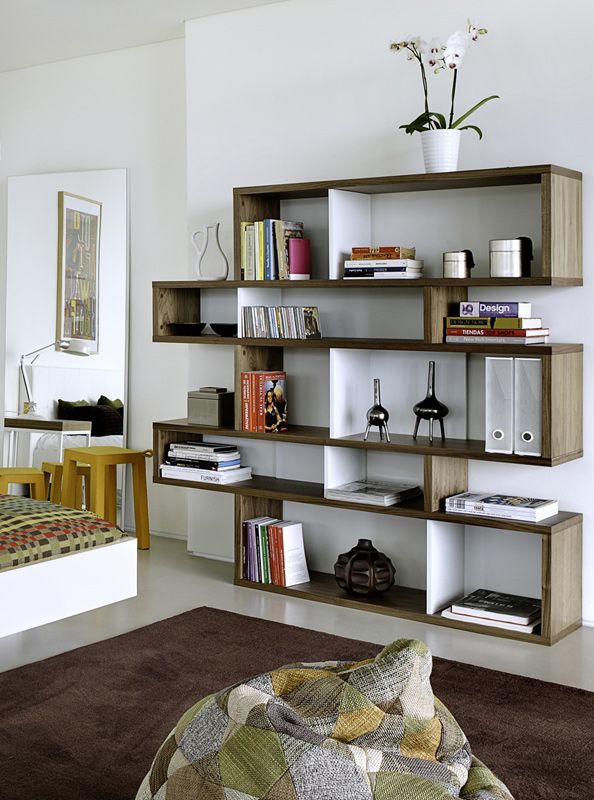 Temahome London hylla - Walnut/White H: 160