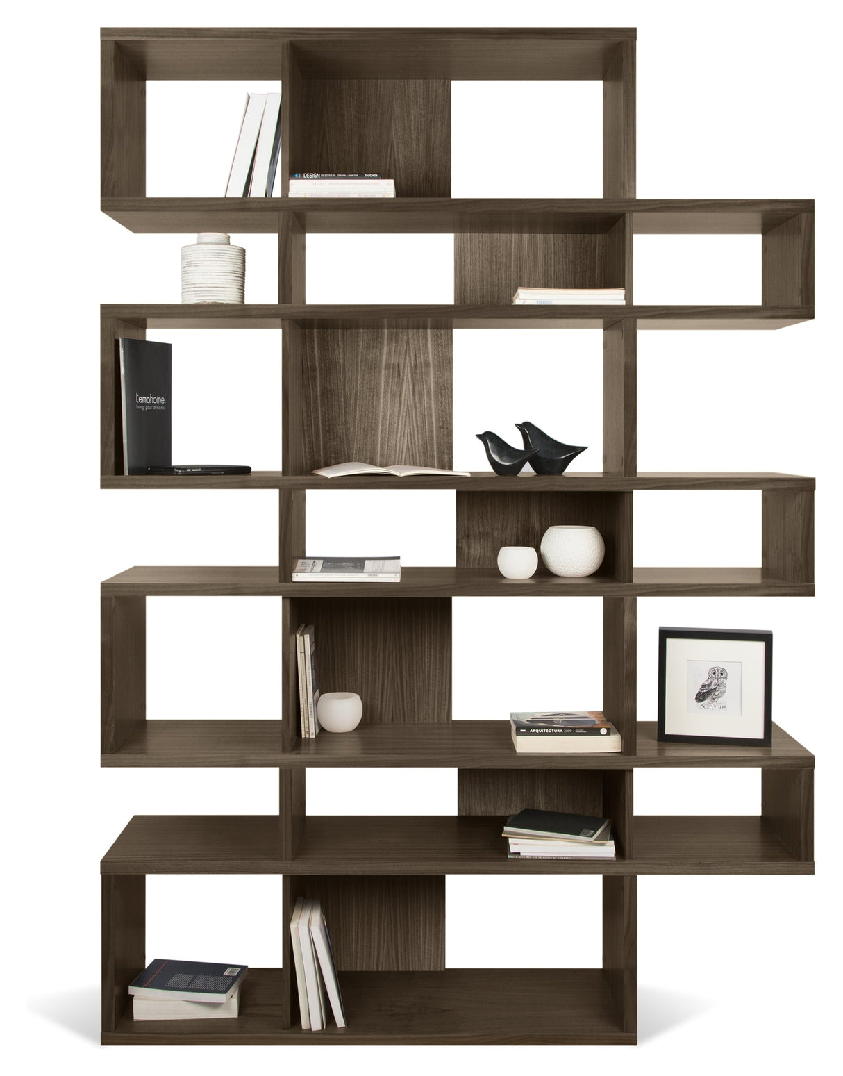 London Triple Bookhelf, Walnut Definiera