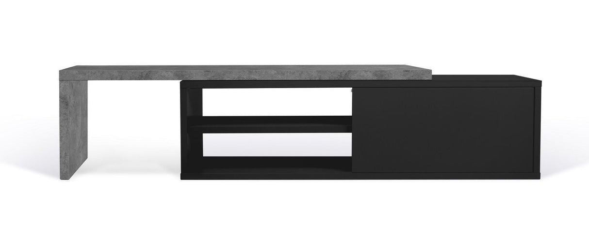 Temahome Move TV -bord - Dark Concrete Grey/Black