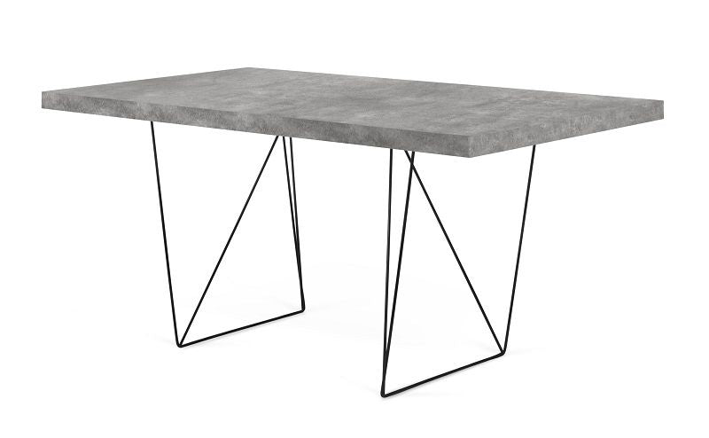 Temahome Multi Desk w/Bends - Svart