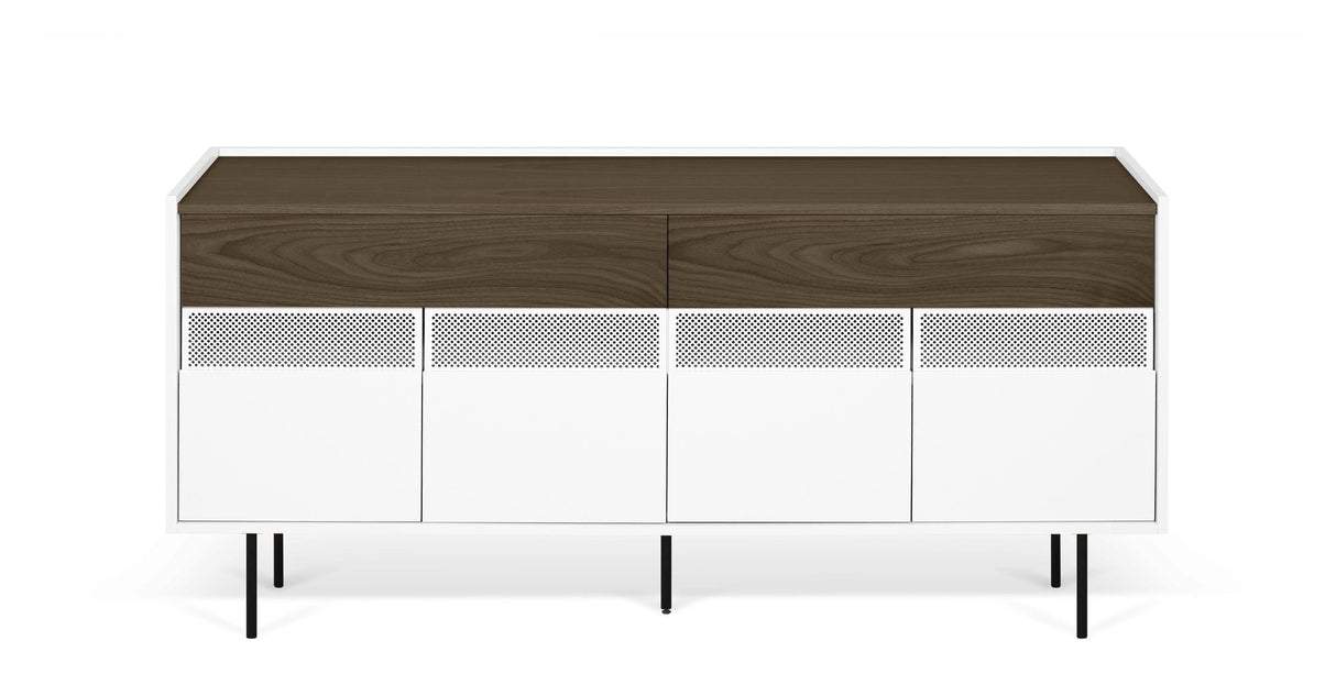 Temahome Radio Sideboard - Walnut Definiera/vitt