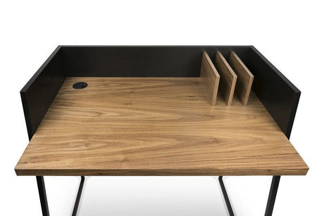 Temahome Volga Desk - Black - Walnut