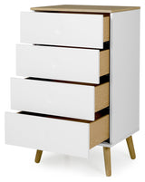 Dot Chest 55x43 - White/Oak