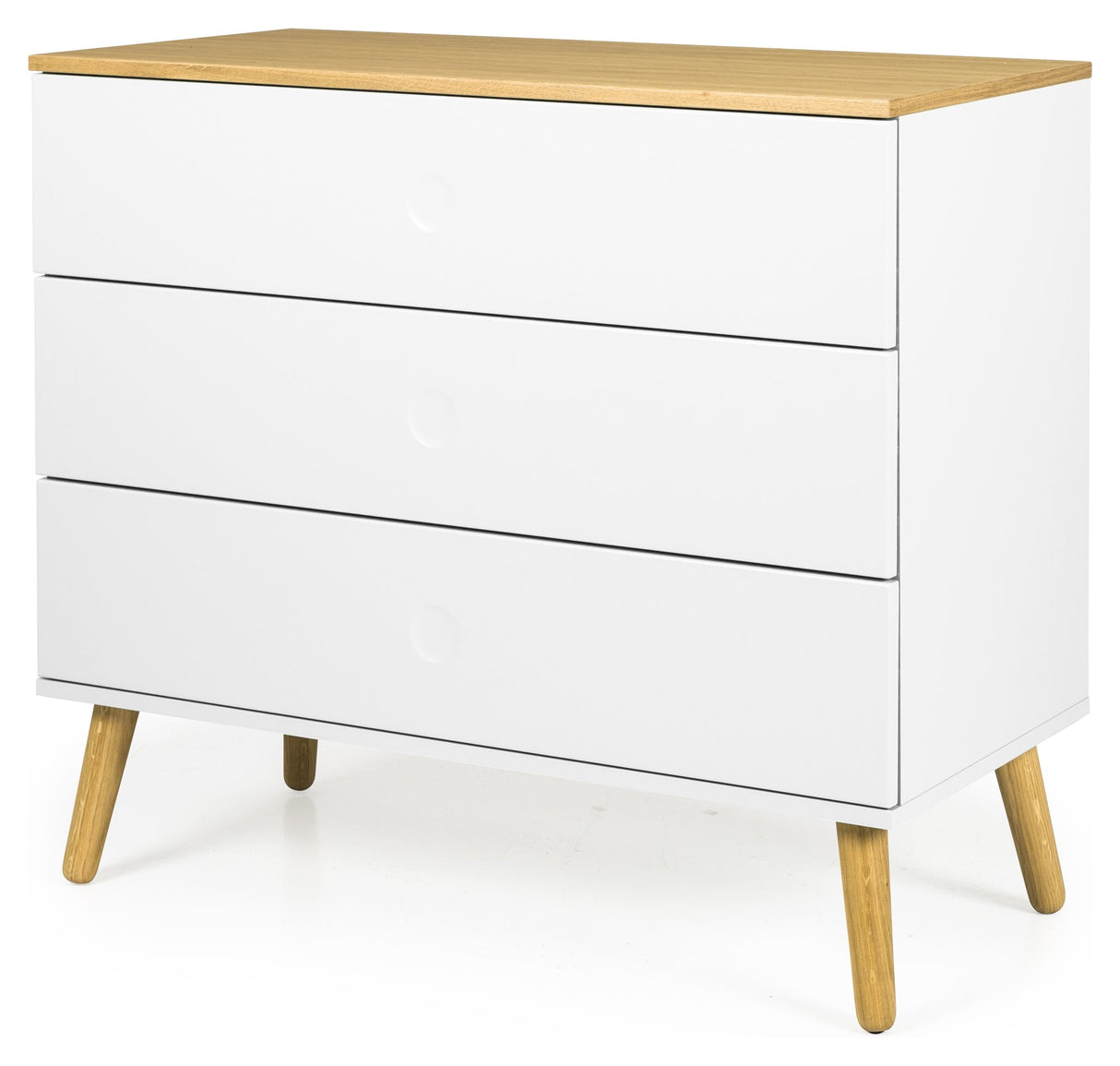 Dot Chest 90x43 - White/Oak