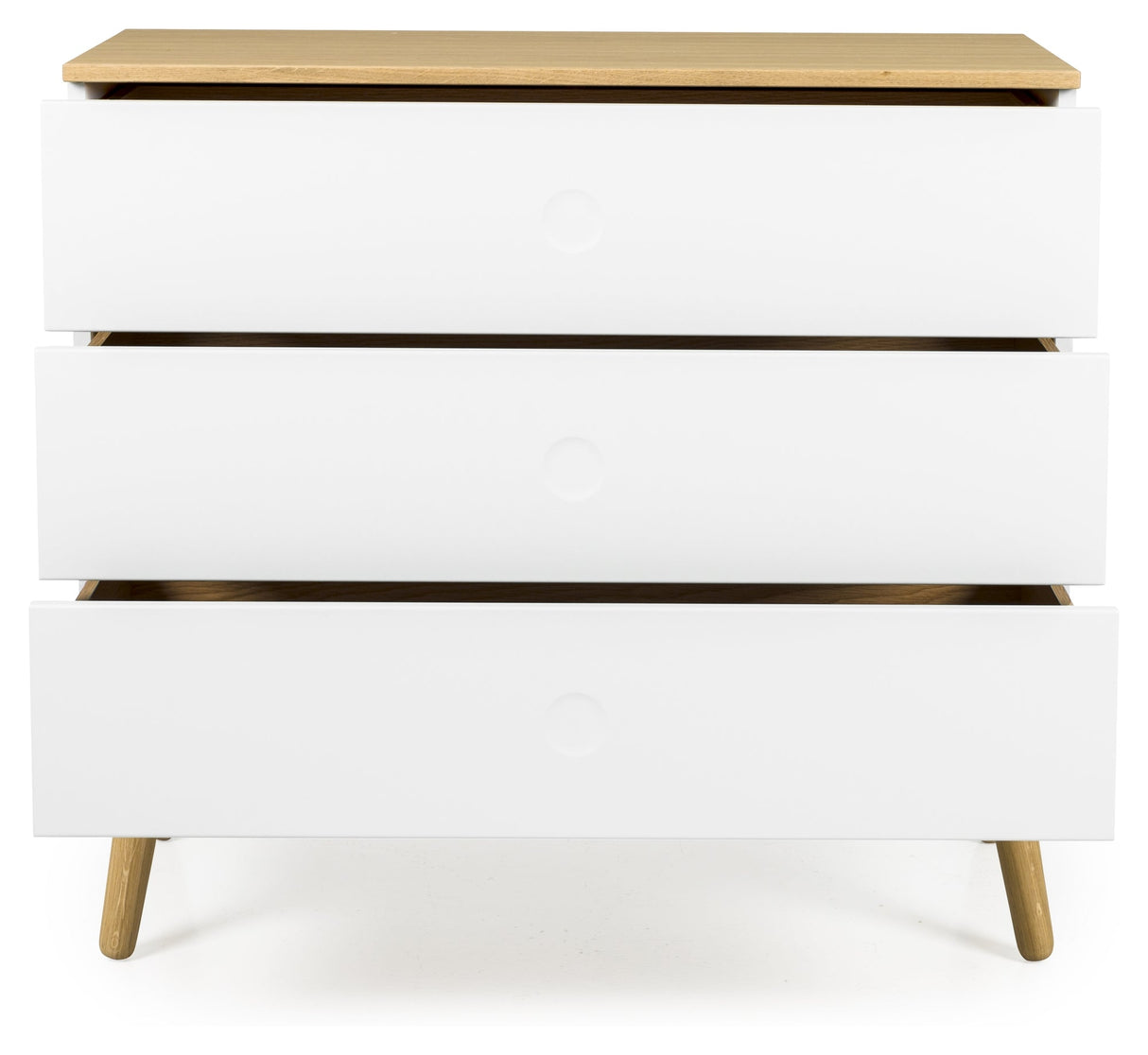 Dot Chest 90x43 - White/Oak