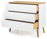 Dot Chest 90x43 - White/Oak