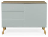 Dot Sideboard 1 dörr+3 lådor, ek/salvia