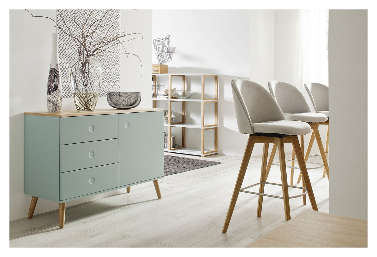 Dot Sideboard 1 dörr+3 lådor, ek/salvia