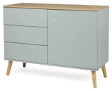 Dot Sideboard 1 dörr+3 lådor, ek/salvia