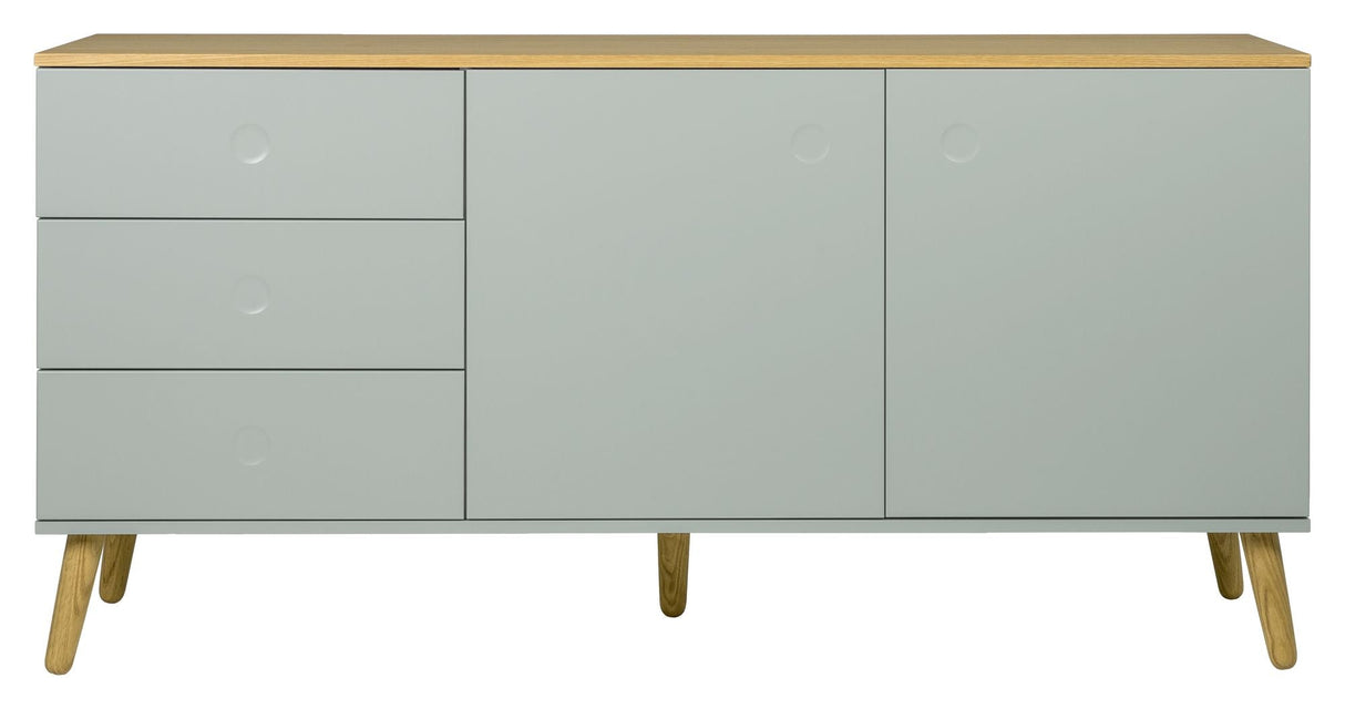 Dot sideboard 2 dörrar+3 lådor, ek/salvia