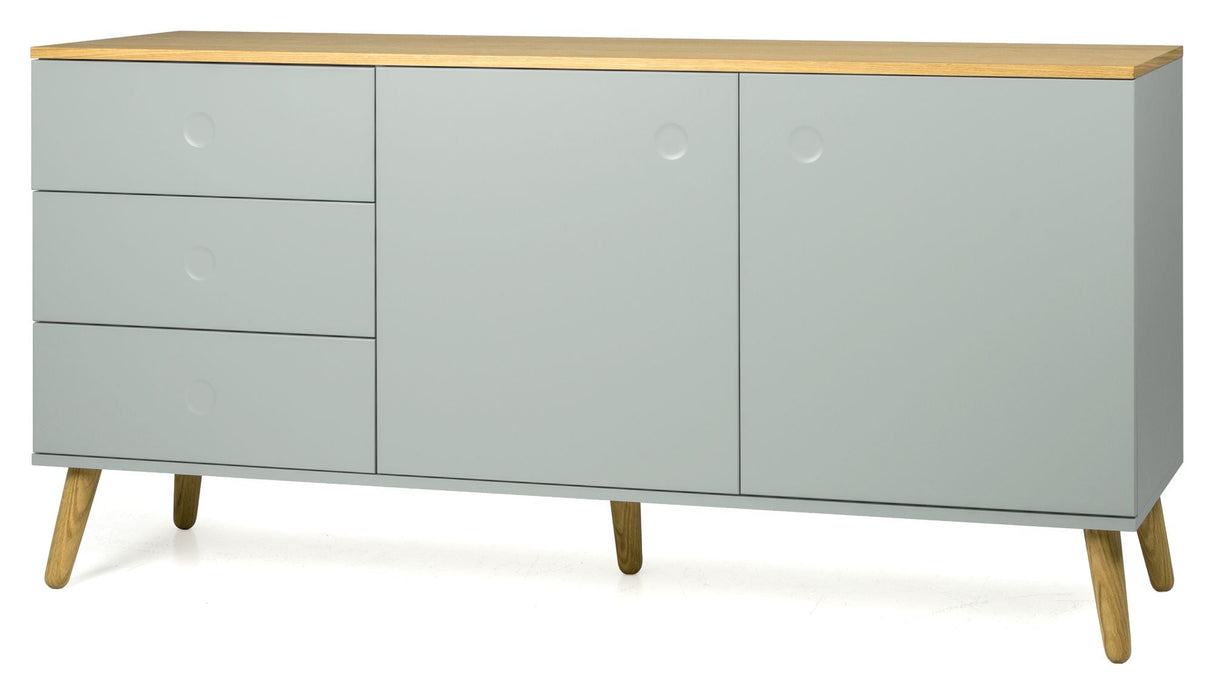 Dot sideboard 2 dörrar+3 lådor, ek/salvia