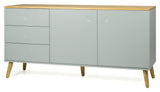 Dot sideboard 2 dörrar+3 lådor, ek/salvia