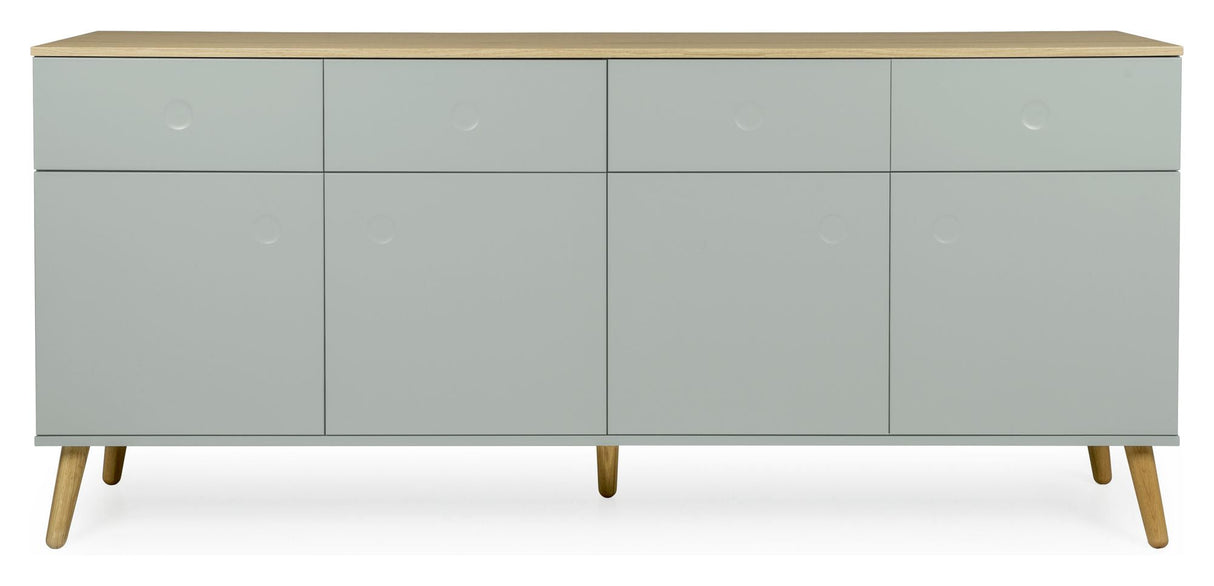 Dot Sideboard 4 Dörrar+4 lådor, ek/salvia