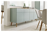 Dot Sideboard 4 Dörrar+4 lådor, ek/salvia