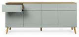 Dot Sideboard 4 Dörrar+4 lådor, ek/salvia