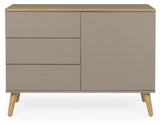 Dot Sideboard 79x109x43 - Taupe/Oak