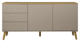 Dot Sideboard 79x162x43 - Taupe/Oak