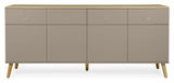 Dot Sideboard 86x192x43 - Taupe/Oak