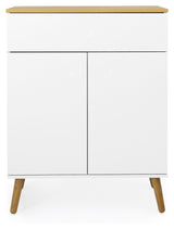 TENZO - DOT Sideboard w. lådan vit, ek