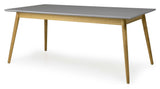 Tenzo - Dot Dining Table 180x90, Oak, Grey