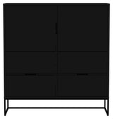 Tenzo Lipp High Sideboard - Svart