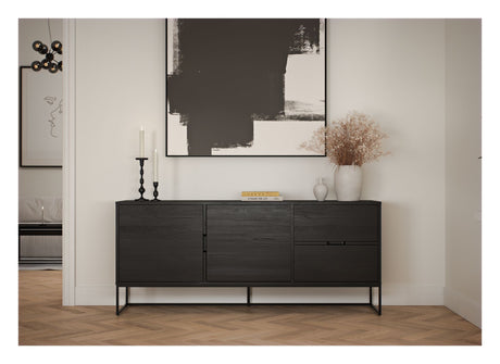 LIPP sideboard 176x40 - aska/svart