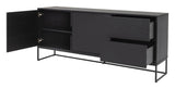 LIPP sideboard 176x40 - aska/svart