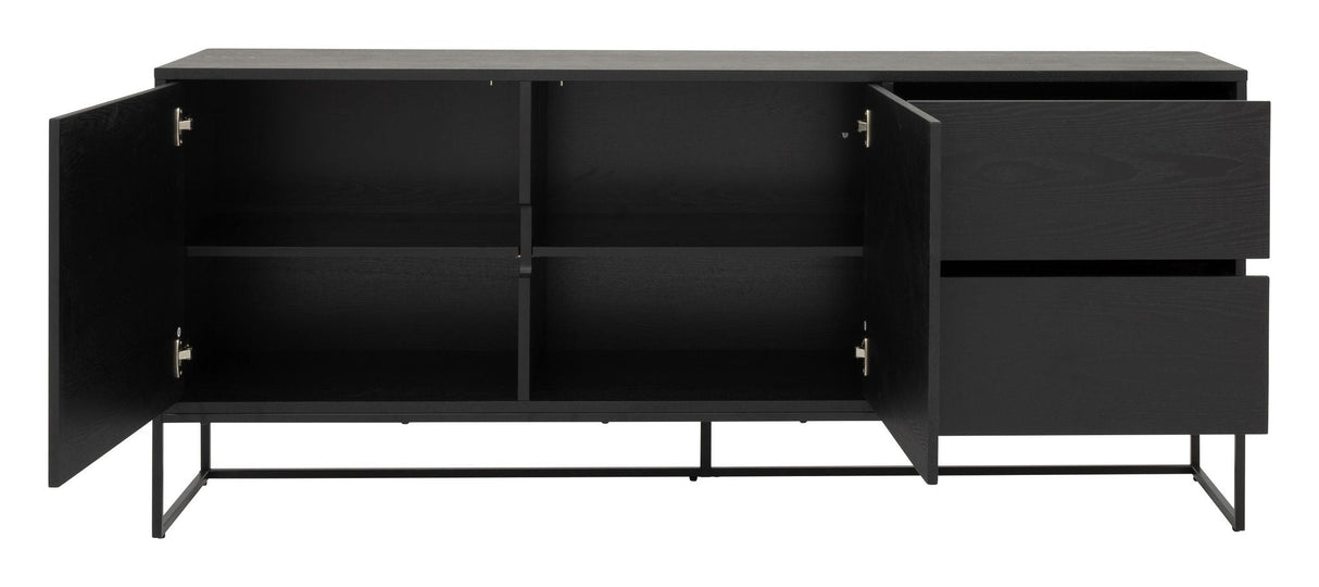 LIPP sideboard 176x40 - aska/svart