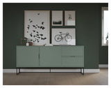 Tenzo Lipp sideboard w. 2 lådor - mattgrönt