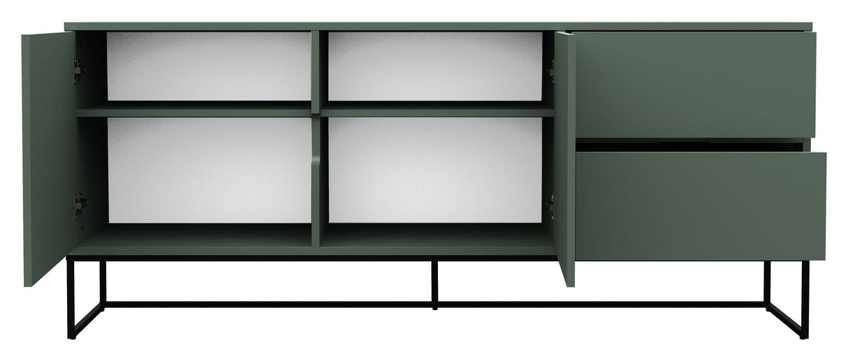 Tenzo Lipp sideboard w. 2 lådor - mattgrönt