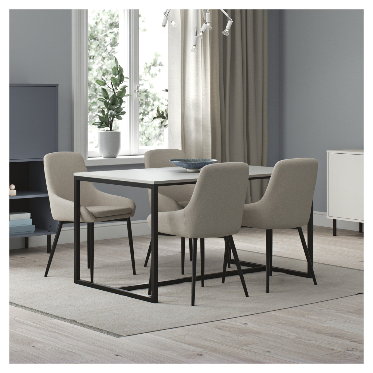 Tenzo - Lipp Dining Table, White, 90x140