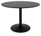 Tenzo Taco Dining Table, Black HPL, Ø110