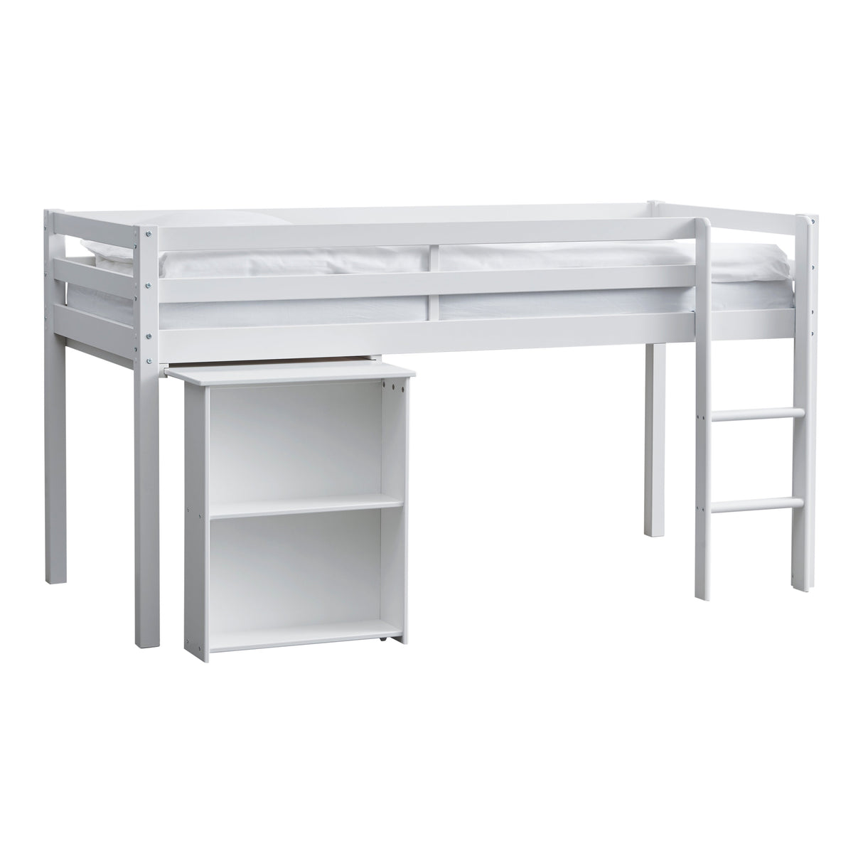 Thuka Nordic Extractable Desk w/2 hyllor, vita