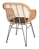 Trieste Garden Chair med svart kudde, Polyrattan