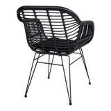 Trieste Garden Chair, Black Polyrattan