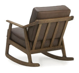 Dixon Swing Chair, Dark Brown Aniline Leather