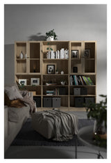 Basic Bookhelf - Light Wood H: 203 B: 79