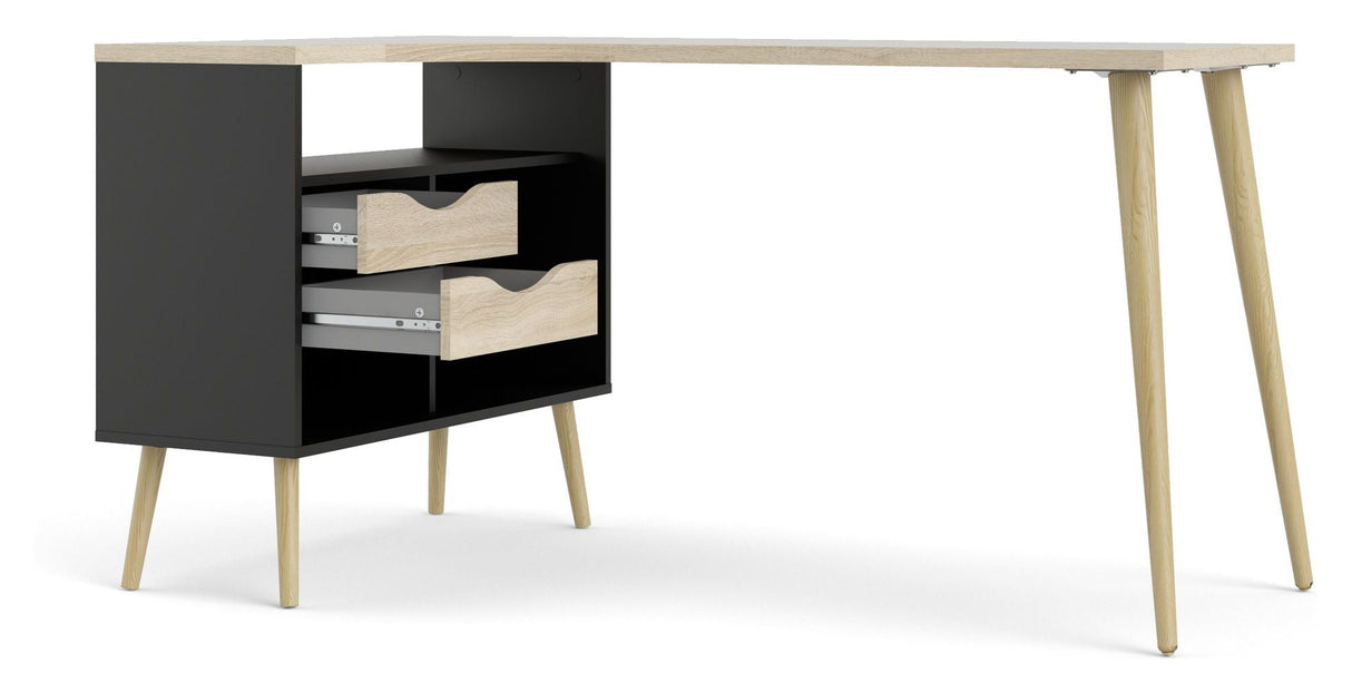 Oslo Desk, Black Oak