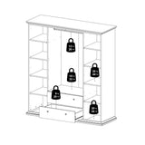 Paris garderob med 4 dörrar och 2 lådor, 200x181, vit