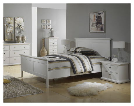 Paris Bed Frame - White 180x200