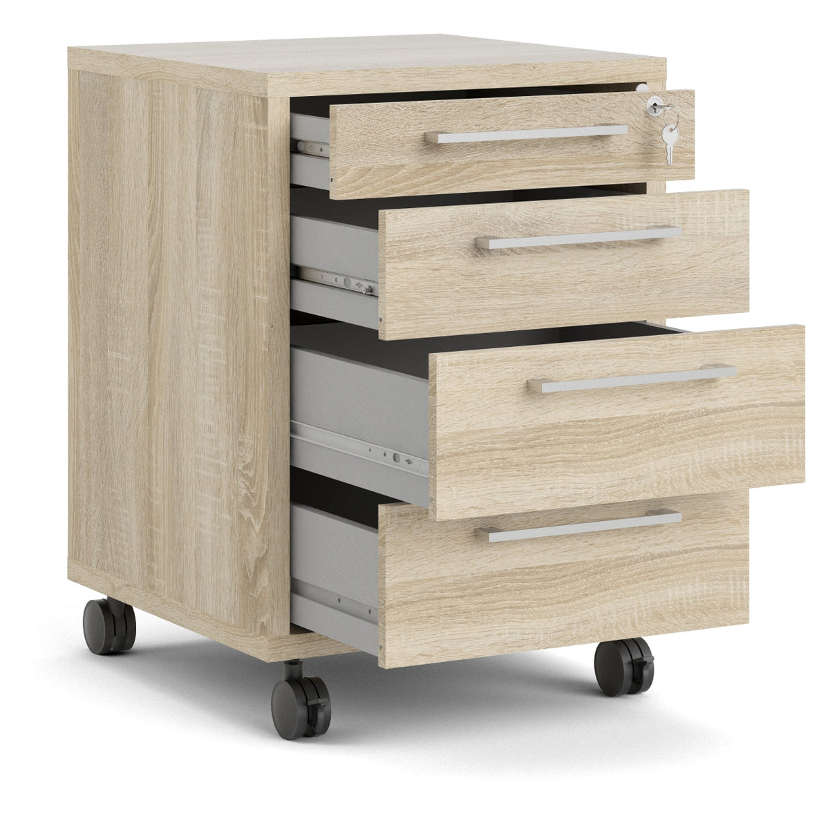 Prima Drawer Module - Light Wood w/4 Drawers